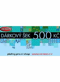 Dárkový šek pro e-shop 500 Kč