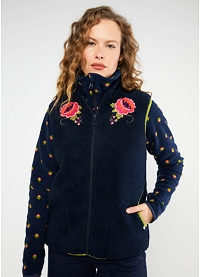 Dámská vesta Blutsgeschwister 001243-171 1167 Smoochy Woods Vest 1167 quilted flower blue