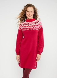 Dámské šaty Blutsgeschwister 001243-350 1252 Scandi woods 1252 nostalgic island knit red