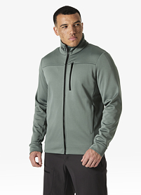 Pánská mikina HELLY HANSEN 30229 485 CREW FLEECE JACKET 485 GREY CACTUS