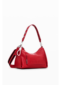 Dámská kabelka Desigual 24WAXP98 3000 BAG HALF LOGO MAYARI MAXI NO CONT 3000 RED