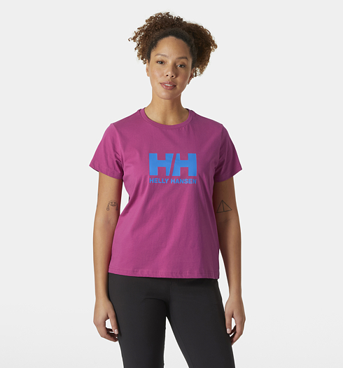 Dámské triko Helly Hansen 34465 663 W HH LOGO T-SHIRT 2.0 663 MAGENTA 2.0 - Helly Hansen - 34465 663 W HH LOGO T-SHIRT 2.0