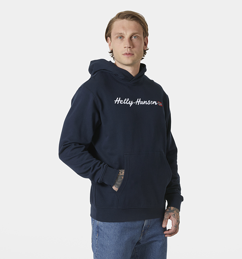 Pánská mikina HELLY HANSEN 53924 596 CORE GRAPHIC SWEAT HOODIE 596 NAVY - Helly Hansen - 53924 596 CORE GRAPHIC SWEAT HOODIE