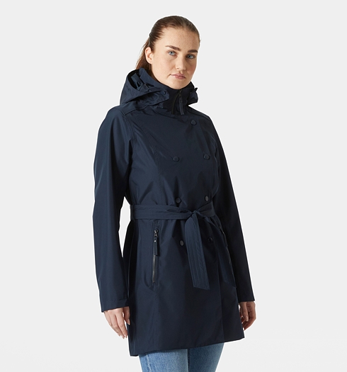 Dámský kabát HELLY HANSEN W WELSEY II TRENCH 599 navy - Helly Hansen - 53247 599 W WELSEY II TRENCH