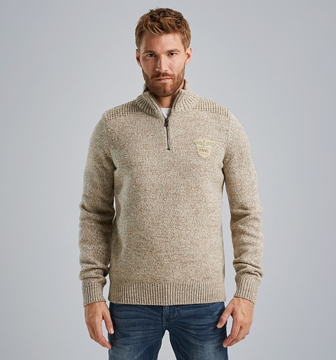 Pánský svetr PME Legend PKW2410314 910 R-neck heavy knit - PME LEGEND - PKW2410314 910 R-neck heavy knit