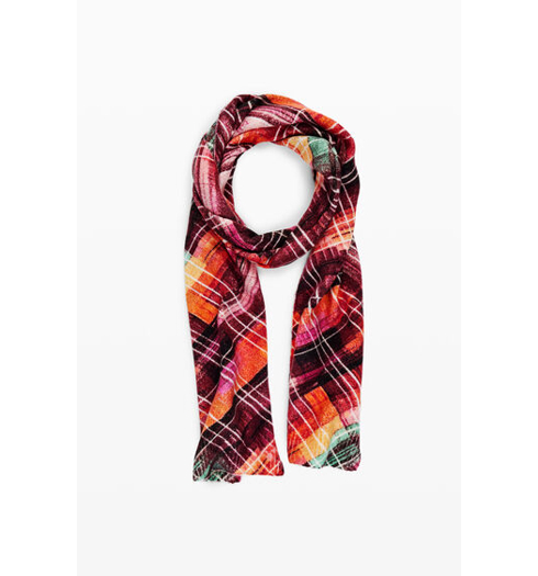 Dámská šála Desigual 24WAIA09 9021 SCARF SURREALIST NATURE 9021 MATERIAL FINISHES - DESIGUAL - 24WAIA09 9021 SCARF SURREALIST NATURE