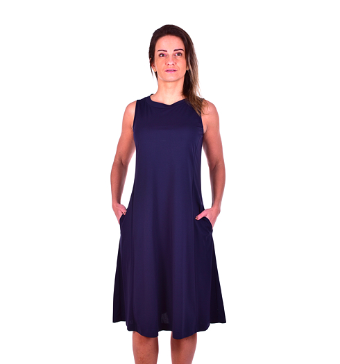 Dámské šaty SEIDEL C1610 69 Kleid ohne Arm 69 tm.modrá - SEIDEL - C1610 69 Kleid ohne Arm