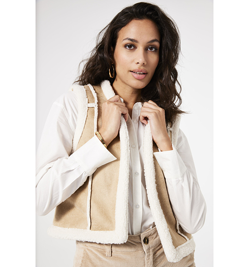 Dámská vesta GARCIA U40093 4240 ladies jacket 4240 neutral beige - GARCIA - U40093 4240 ladies jacket