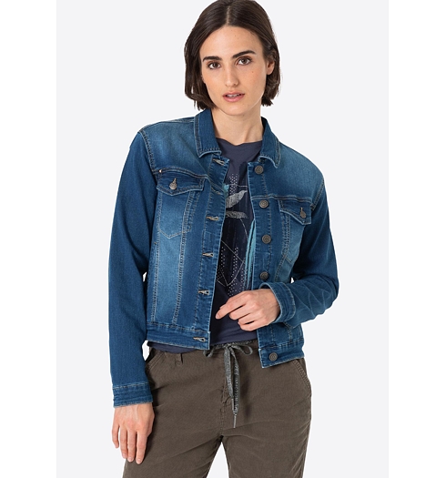 Dámská jarní bunda Timezone 19-10064-00-3337 3838 Denim Jacket 3838 - Timezone - 19-10064-00-3337 3838 Denim Jacket