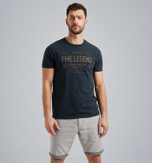 PME LEGEND PTSS2405562 5281 Short sleeve r-neck single jersey 5281 - PME LEGEND - PTSS2405562 5281 Short sleeve r-neck single jersey