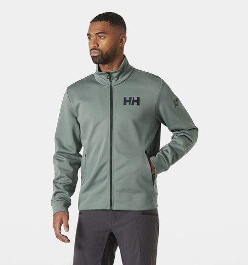 Pánská mikina HELLY HANSEN 34289 485 HP FLEECE JACKET 2.0 485 GREY CACTUS - Helly Hansen - 34289 485 HP FLEECE JACKET 2.0