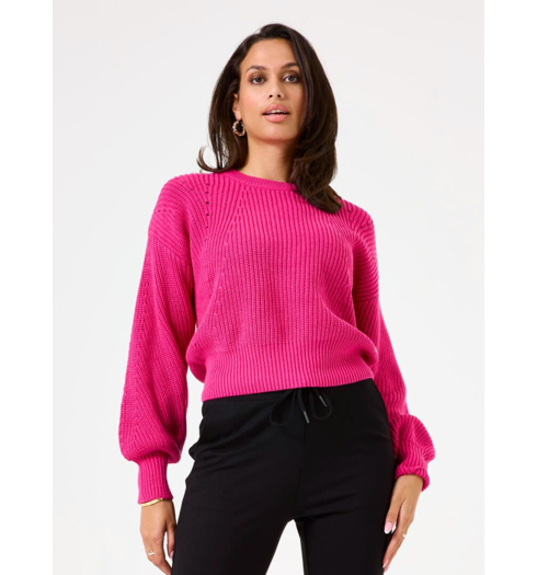 Dámský svetr GARCIA Z0013 5479 ladies pullover 5479 bright rose - GARCIA - Z0013 5479 ladies pullover