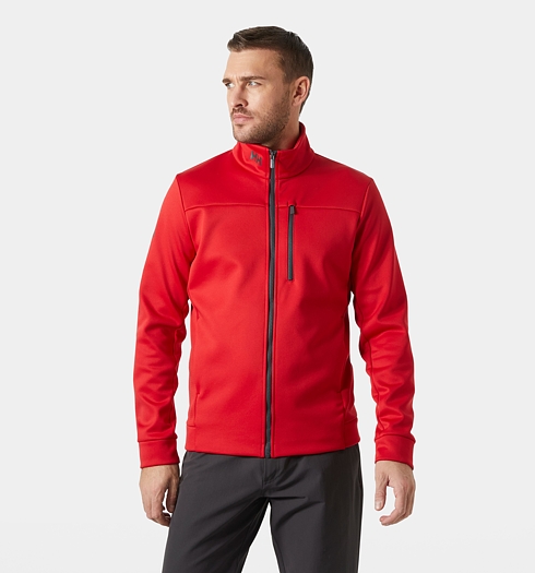 Pánská mikina HELLY HANSEN CREW FLEECE JACKET 162 RED - Helly Hansen - 30229 162 CREW FLEECE JACKET