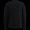 Pánský svetr PME Legend PKW2410334 995 R-neck garment dye cable knit 995 - PME LEGEND - PKW2410334 995 R-neck garment dye cable knit