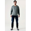 Pánský svetr GARCIA Z1084 2050 mens pullover 2050 sage green - GARCIA - Z1084 2050 mens pullover