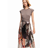 Dámské šaty DESIGUAL 24WWVK76 6035 VEST LOLA 6035 BROWN