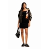 Dámské šaty DESIGUAL  VEST_MARBELLA_ LACROIX 2000 BLACK - DESIGUAL - 24SWVW75 2000 VEST_MARBELLA_ LACROIX