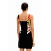 Dámské šaty DESIGUAL  VEST_MARBELLA_ LACROIX 2000 BLACK - DESIGUAL - 24SWVW75 2000 VEST_MARBELLA_ LACROIX