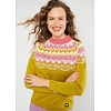 Dámský svetr Blutsgeschwister 001243-353 1254 Cold Day Warm Heart 1254 nostalgic island knit yellow