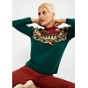 Dámský svetr Blutsgeschwister 001243-353 1251 Cold Day Warm Heart 1251 nostalgic island knit green