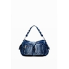 Dámská kabelka Desigual 24WAXD08 5053 BAG DENIM PRIORI  MULTIPOCKET HABANA 5053 BLUE - DESIGUAL - 24WAXD08 5053 BAG DENIM PRIORI  MULTIPOCKET HABANA