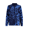 Dámský svetr HAJO 19817 633 D Pulli Blütenjacquard 633 marine/bleu