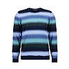 Pánský svetr Ragman 745581 070 Roundneck striped 070  MARINE - Ragman - 745581 070 Roundneck striped