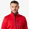 Pánská mikina HELLY HANSEN CREW FLEECE JACKET 162 RED - Helly Hansen - 30229 162 CREW FLEECE JACKET