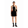 Dámské šaty DESIGUAL  VEST_MARBELLA_ LACROIX 2000 BLACK - DESIGUAL - 24SWVW75 2000 VEST_MARBELLA_ LACROIX