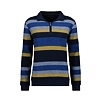 Pánský svetr RAGMAN 3413660 711 Mock neck stripe 711  DUNKELBLAU - Ragman - 3413660 711 Mock neck stripe